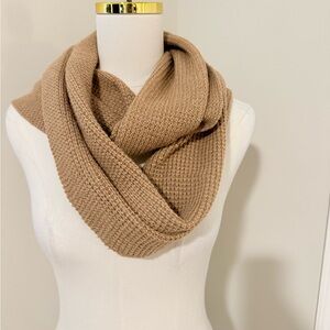 J. Crew Cozy Tan Knit Infinity Scarf
